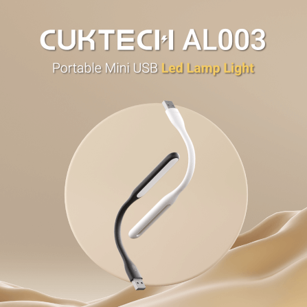ไฟอ่านหนังสือ CUKTECH AL003 สีดำ USB LAMP แบบ WARM WHITE ปรับความสว่างได้ถึง 5 ระดับ_1